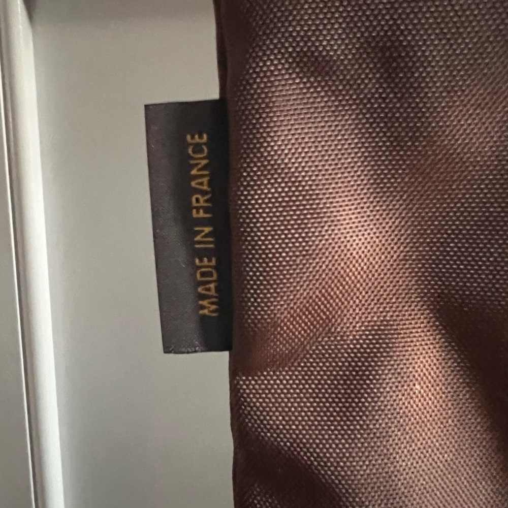 Louis Vuitton Authentic Brown Nylon Garment Cover Bag w/ Gold Hanger - Picture 3 of 12
